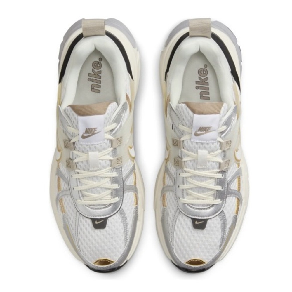 Nike Womens V2K Run Khaki Metallic Silver White HJ7245-100 Size 10 - Picture 3 of 6